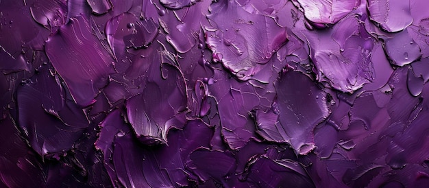 Um close de uma parede pintada de roxo