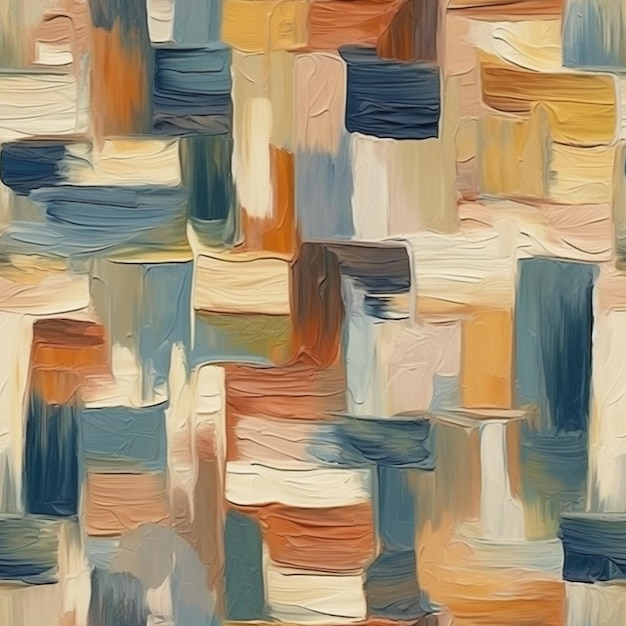 um close de uma pintura de um monte de cores diferentes generativ ai
