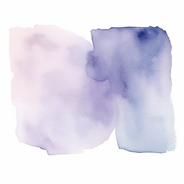 um close de uma pintura de uma aquarela generativa roxa e azul ai