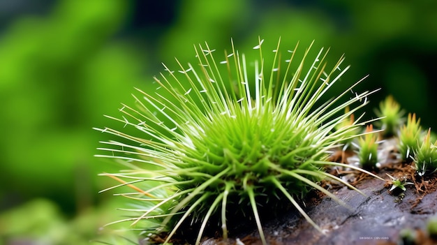 Foto um close de uma planta