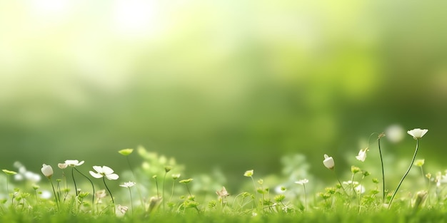 um close-up de flores