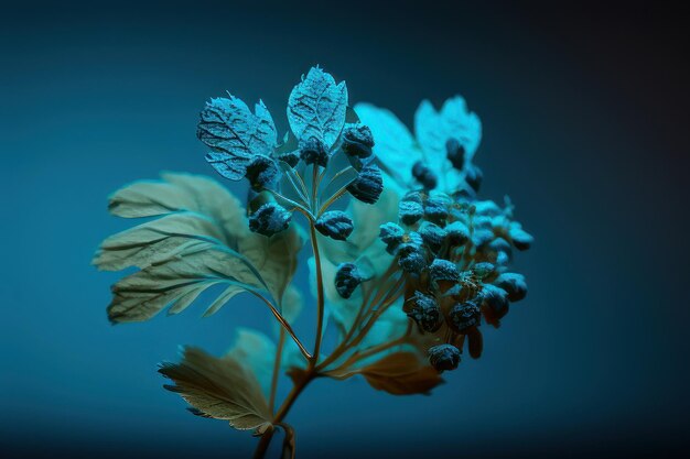 Um close-up de fundo de flor azul azul