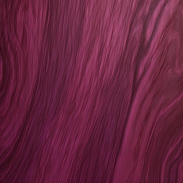 Um close-up de um ai generativo de cor de cabelo vermelho e roxo