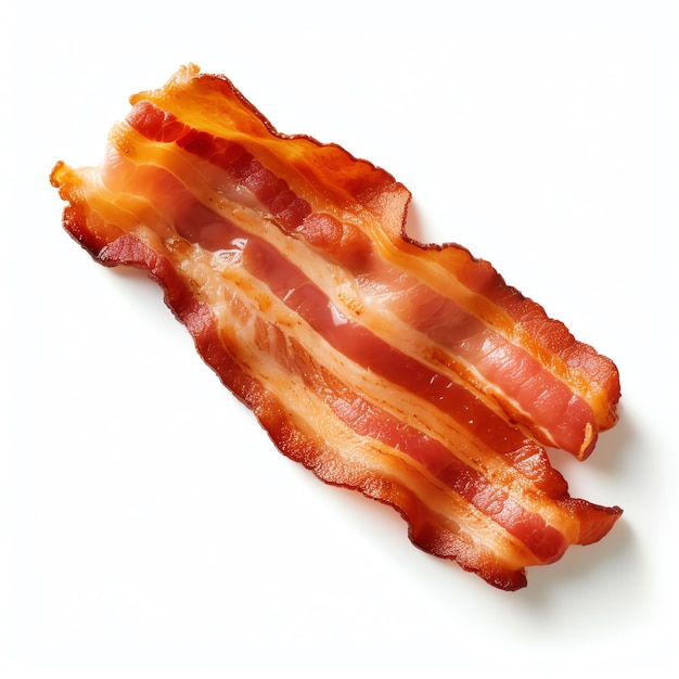 Um close-up de um bacon.