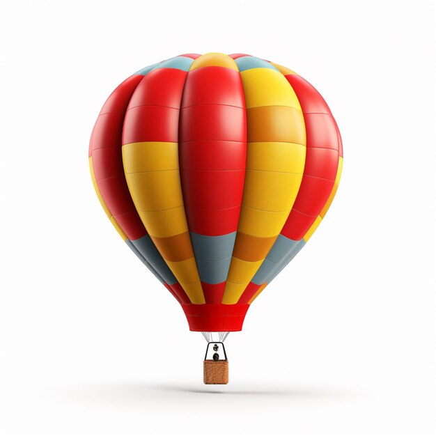um close-up de um balão de ar quente com uma letra nele