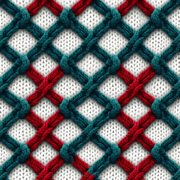 Foto um close-up de um crocheted afghan generative ai