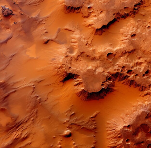 Foto um close-up de um deserto com muita areia nele