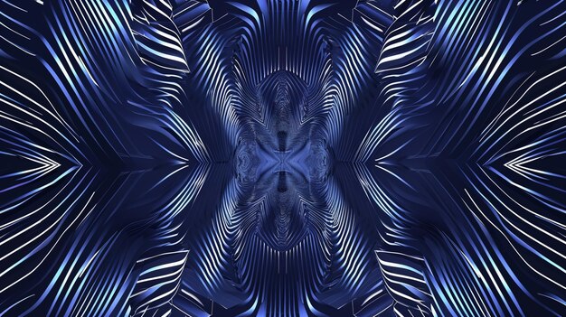um close-up de um design abstrato azul e preto generativo ai
