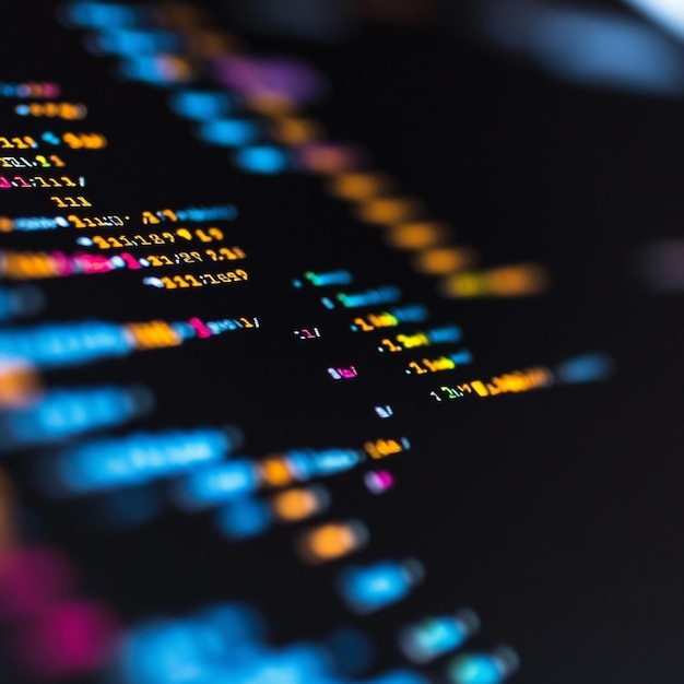 Um close-up de um editor de código com código HTML e CSS visível