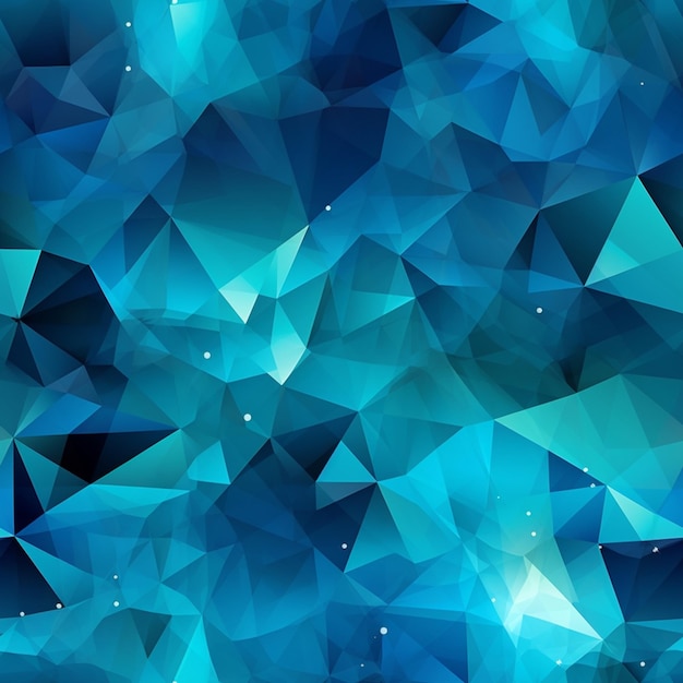 um close-up de um fundo abstrato azul com triângulos generativos ai