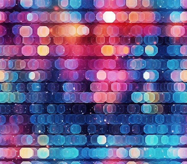 um close-up de um fundo colorido com um monte de luzes generativo ai