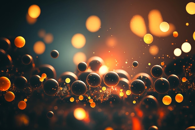 Um close-up de um fundo com um monte de bolhas e a palavra 'bolhas'