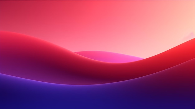 um close-up de um fundo vermelho e azul com uma curva curva generativa ai