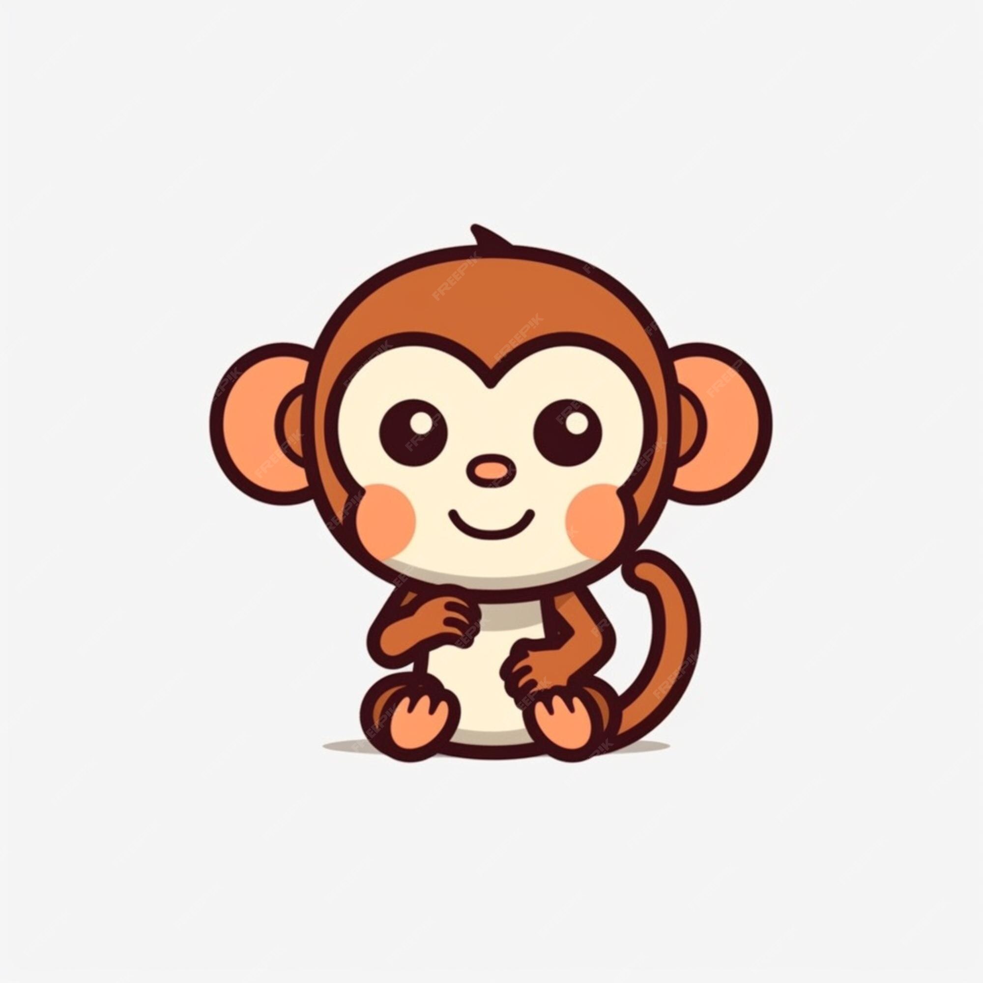 Macaco De Desenho Animado Alegre Arte Vetorial De Personalidade Alegre De  Primata Vetor PNG , Selva, Bonitinho, Animado Imagem PNG e Vetor Para  Download Gratuito