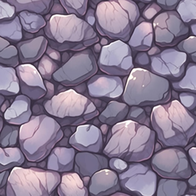 Um close-up de um monte de pedras em um ai gerador de solo