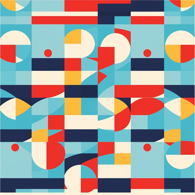 um close-up de um padrão abstrato colorido com círculos e linhas generativas ai