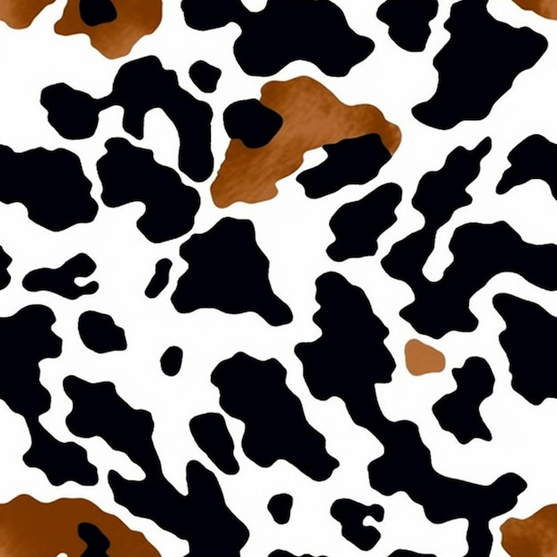Foto um close-up de um padrão de impressão de vaca em um fundo branco