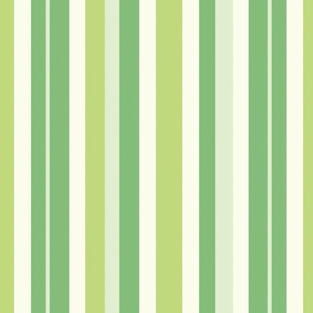 Foto um close-up de um papel de parede listrado com uma faixa verde e branca generativa ai