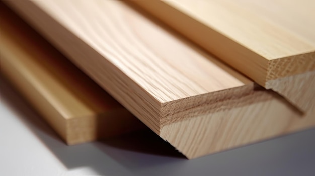 Um close-up de um pedaço de madeira com uma borda grossa.