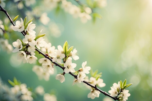 um close-up de um ramo de uma árvore de cereja em flor