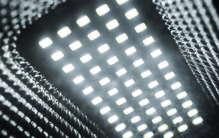 Foto um close-up de um teto com uma luz que tem a palavra " luz " nela.
