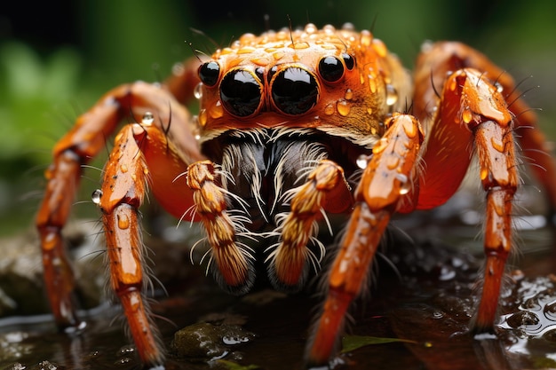 um close-up de uma aranha