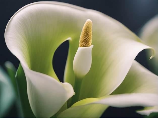 Foto um close-up de uma flor com o nome de lírio nele