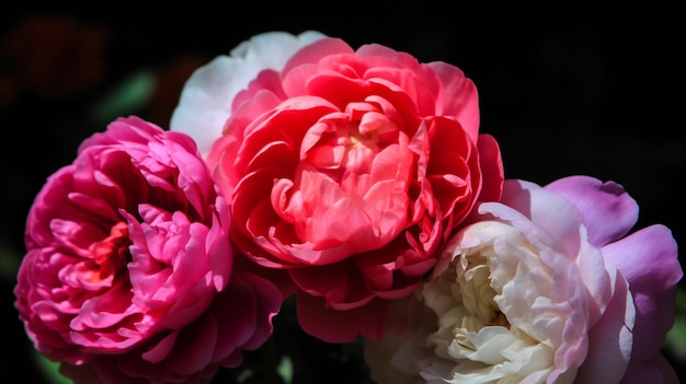 Foto um close-up de uma flor