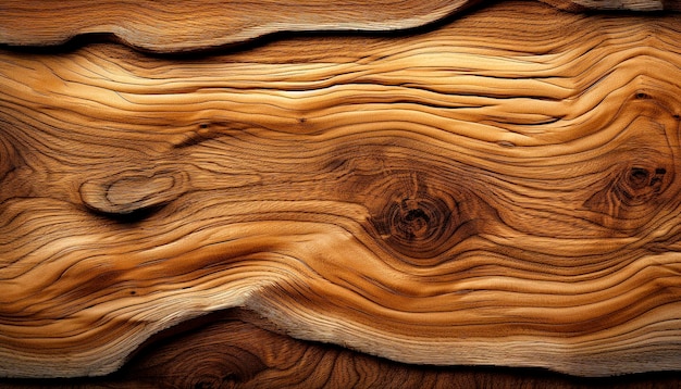 Um close-up de uma mesa de madeira com uma textura áspera.