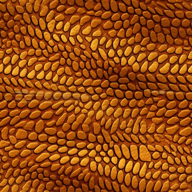 Um close-up de uma pele de lagarto dourado