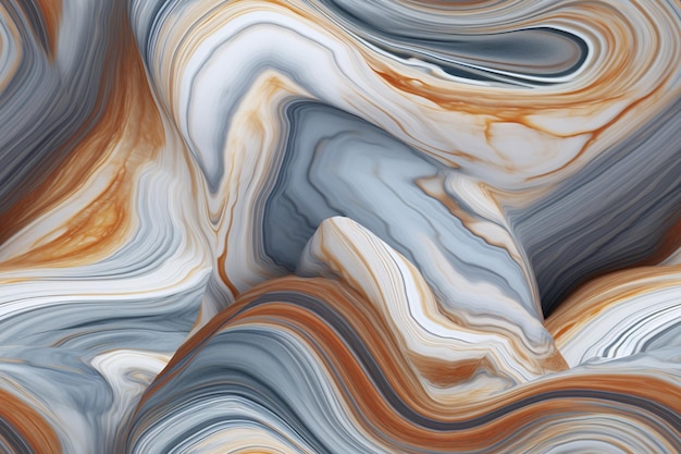 Um close-up de uma pintura abstrata muito colorida de um ai gerador de ondas