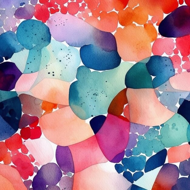 Um close-up de uma pintura de corações e flores em um fundo branco generativo ai