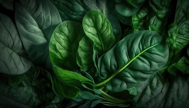 Foto um close-up de uma planta de folhas verdes