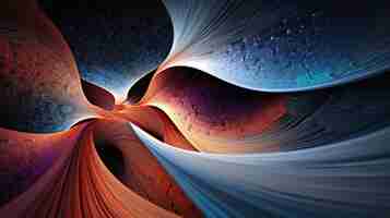 Foto um close-up do conjunto de julia uma visualização impressionante da dinâmica complexa gerada por quadrático