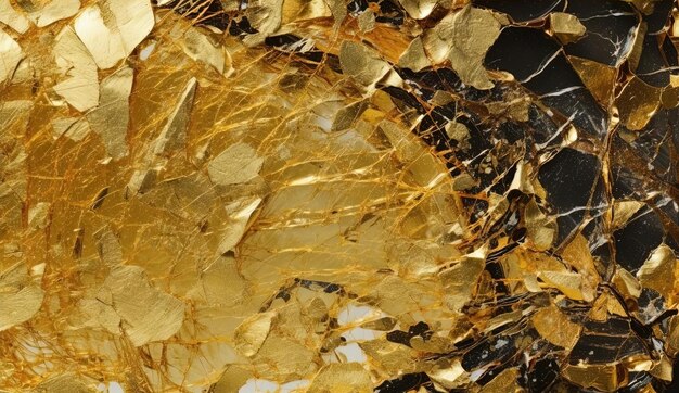 Foto um close-up do vidro de ouro