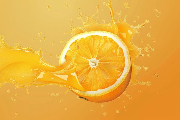 Um close-up vibrante de laranja fresca e suculenta