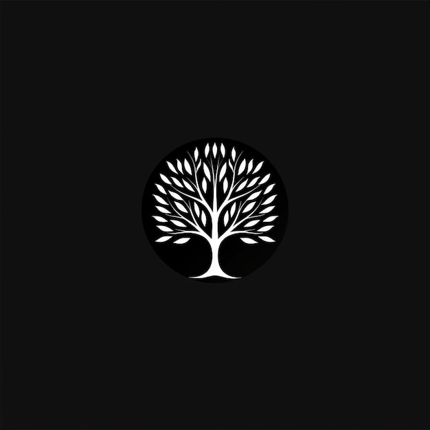 Um conceito de logotipo de árvore
