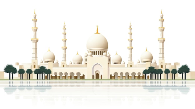 um conceito magnífico de mesquita para um banner de fundo ou cartaz celebrando feriados islâmicos