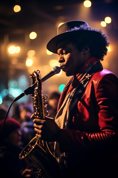 Foto um concerto de celebração do mês da história negra