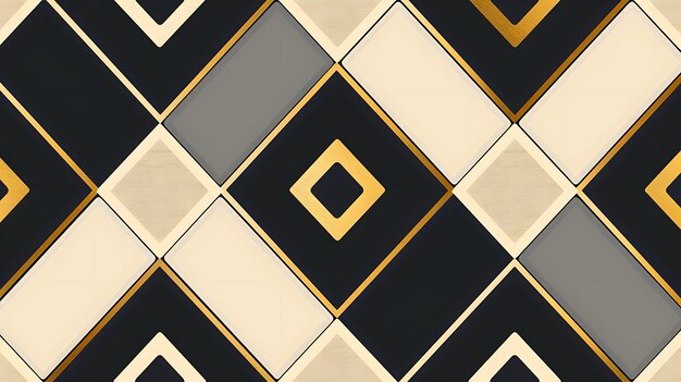 Foto um conjunto de azulejos com um quadrado no meio e um quadrado com um cuadrado amarelo na parte inferior