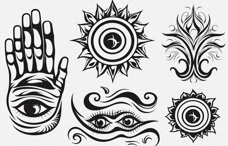 Foto um conjunto de desenhos com o sol e a palavra " sol " na parte inferior