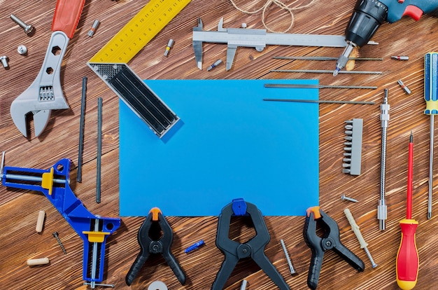 Um conjunto de ferramentas de trabalho para as tarefas domésticas