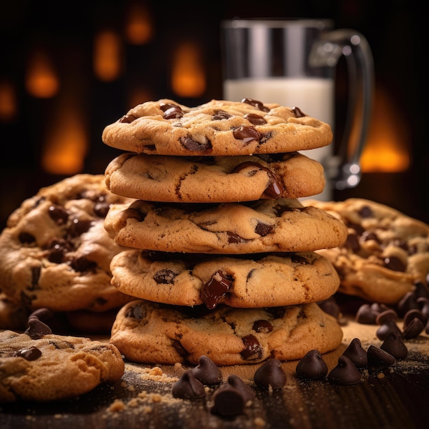 Um cookie com gotas de chocolate é um cookie com gotas de chocolate