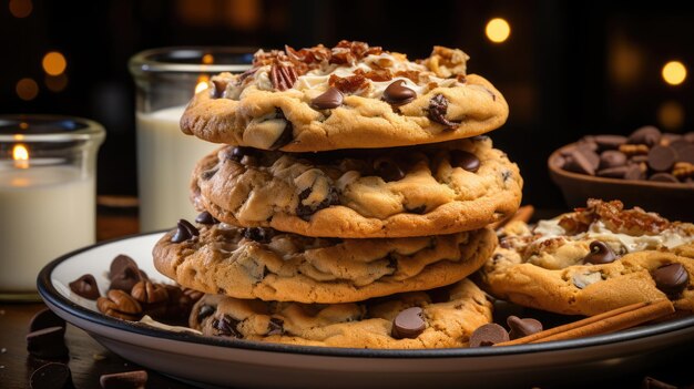 Um cookie com gotas de chocolate é um cookie com gotas de chocolate