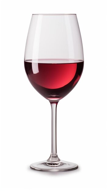 Um copo de vinho vermelho é meio cheio e meio cheio