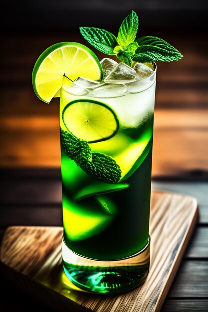 Foto um coquetel de mojito