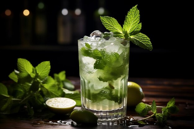 Um coquetel Mojito Generative Ai