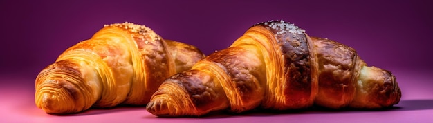 Um croissant com uma crosta queimada