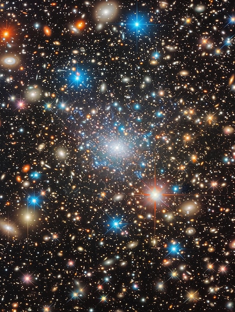 um denso campo de estrelas no espaço