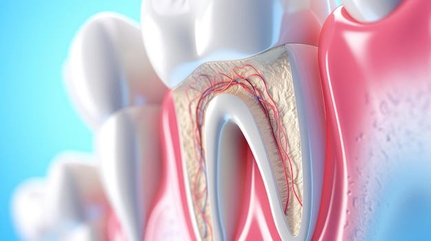 Foto um dente com a palavra você nele